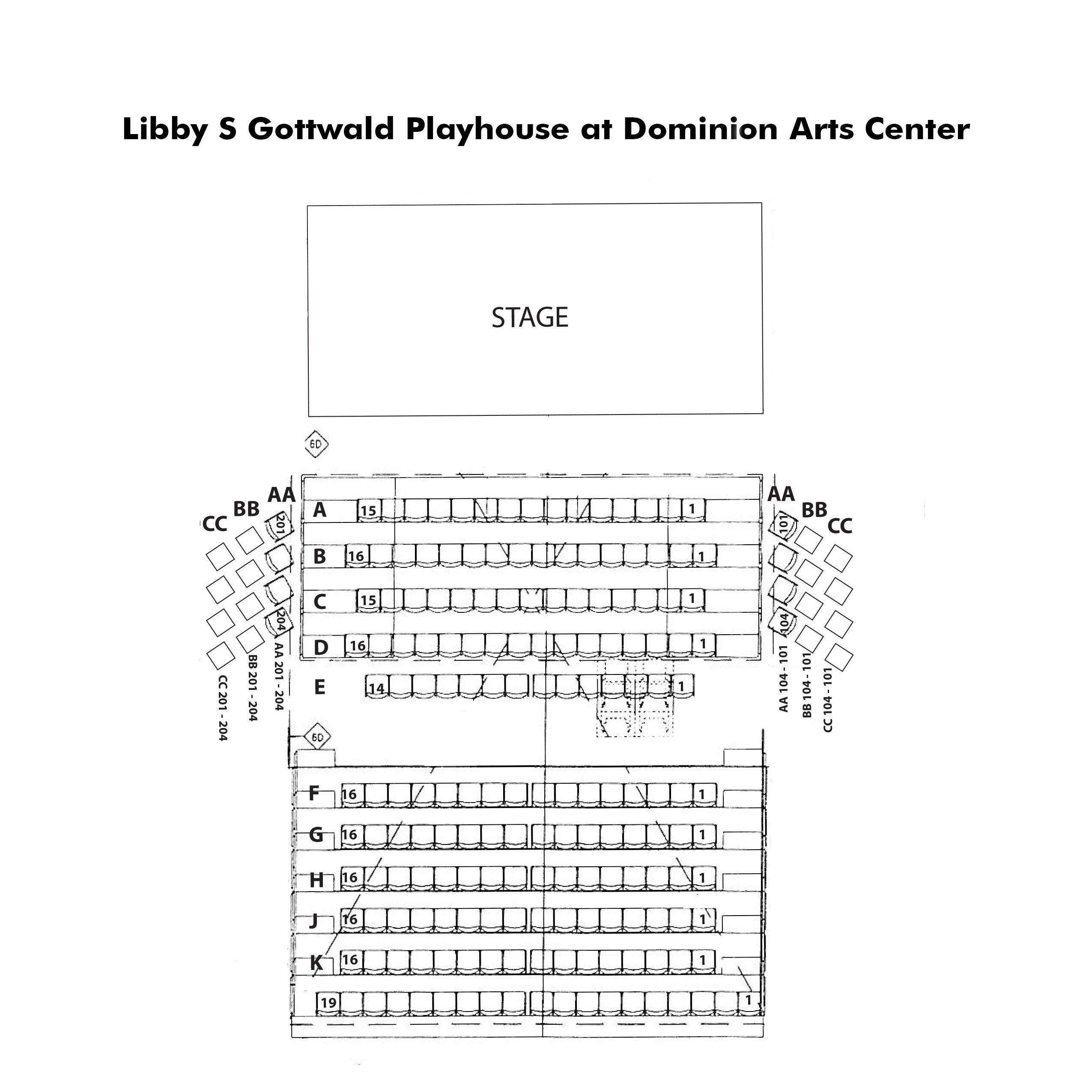 Carpenter Theater At Dominion Arts Center Seating Chart