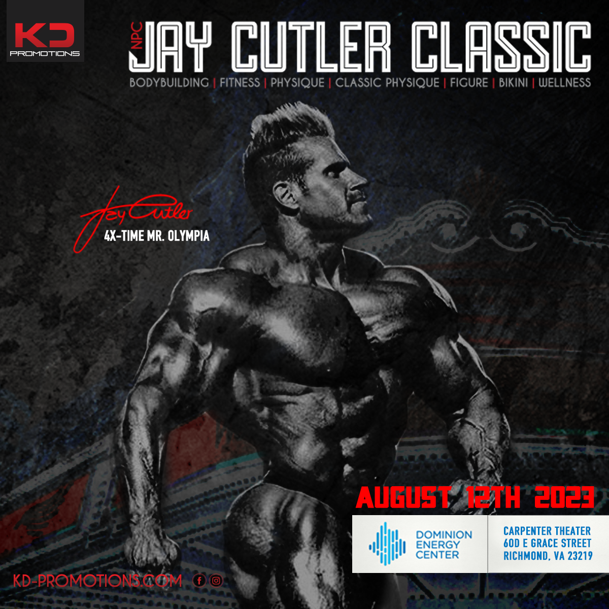 Jay Cutler Classic 2023 Dominion Energy Center Official Website