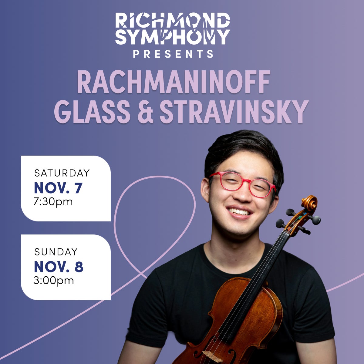 Rachmaninoff, Glass & Stravinsky
