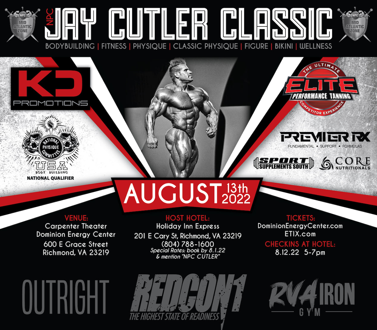 2022 NPC Jay Cutler Classic Dominion Energy Center Official Website